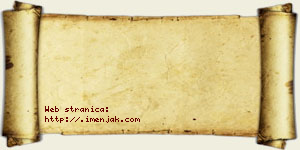 Snežana Bjelogrlić vizit kartica